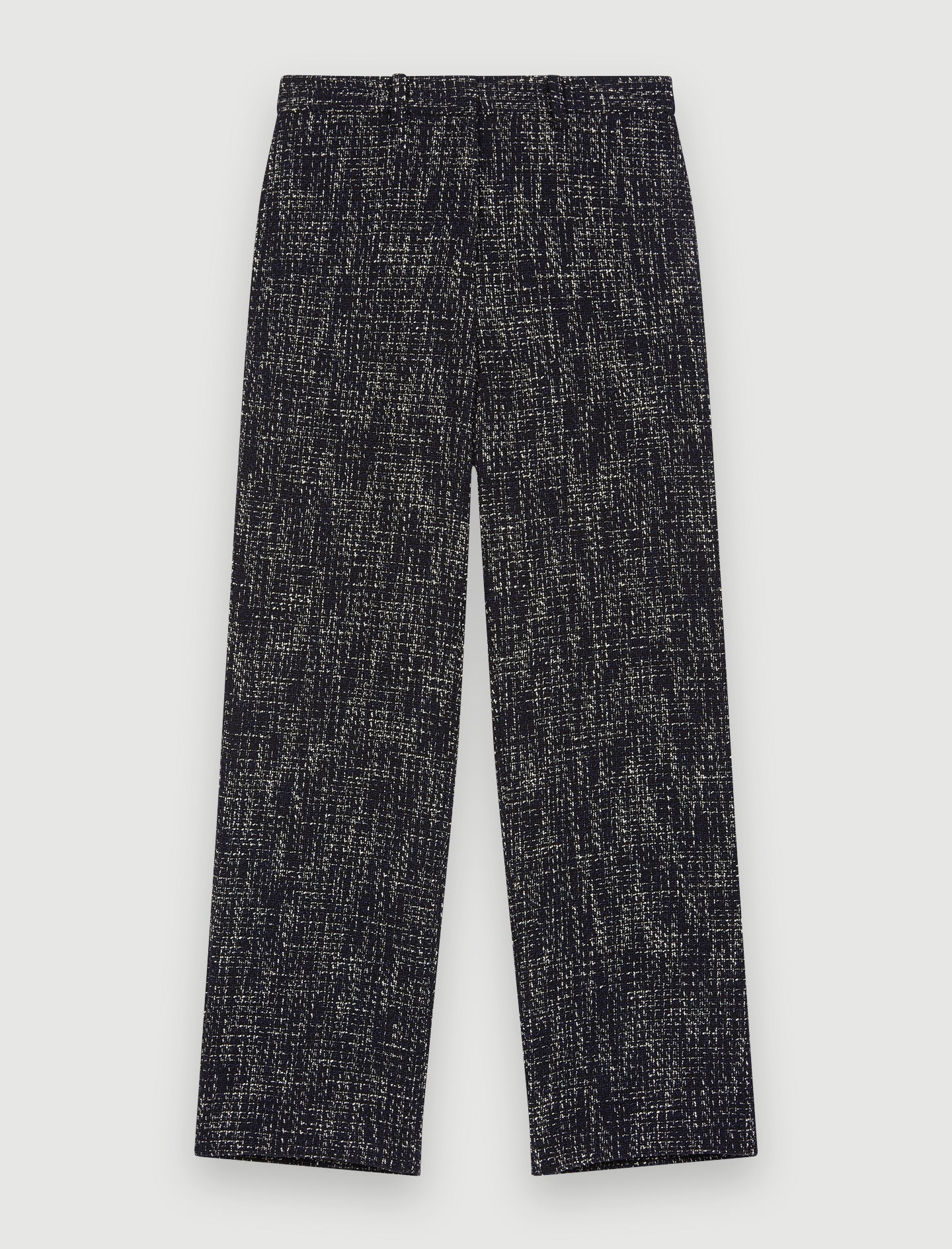 Pantalón ancho de tipo tweed