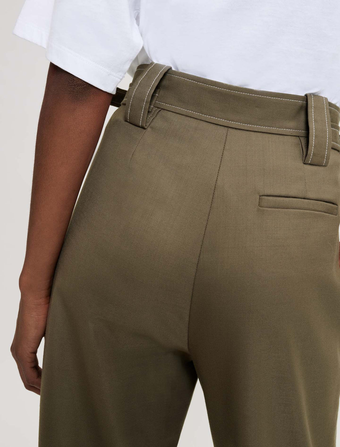 Pantalón de traje de tiro alto