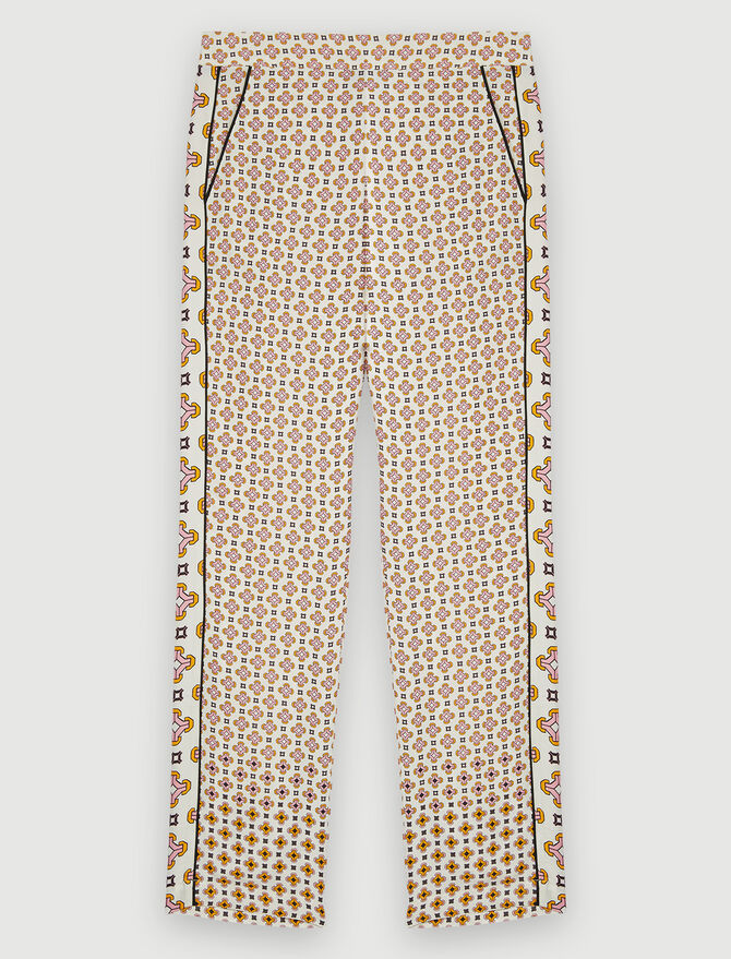 Pantalón en viscosa estampada