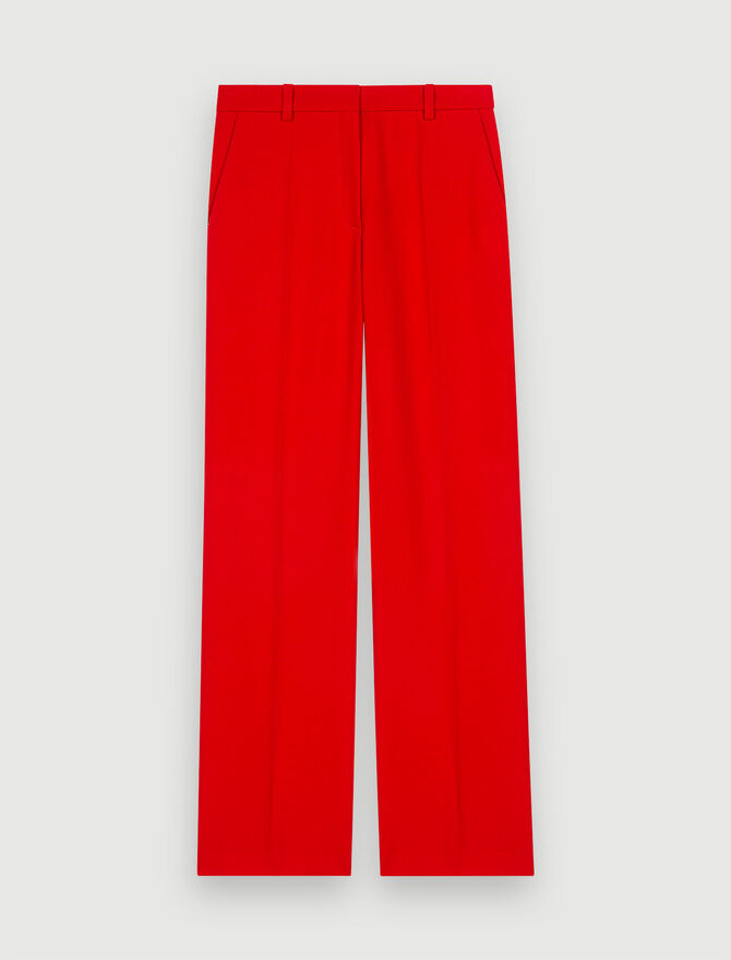 Pantalones de traje amplios rojos