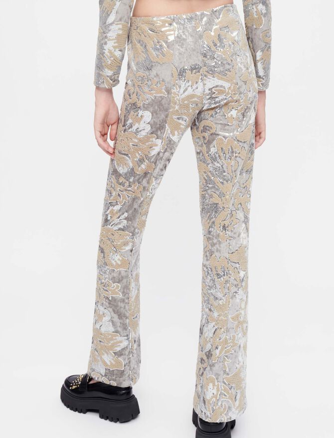 Pantalones de terciopelo con lentejuelas