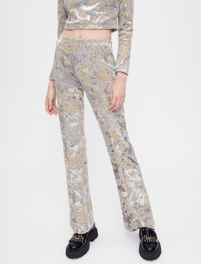 Pantalones de terciopelo con lentejuelas