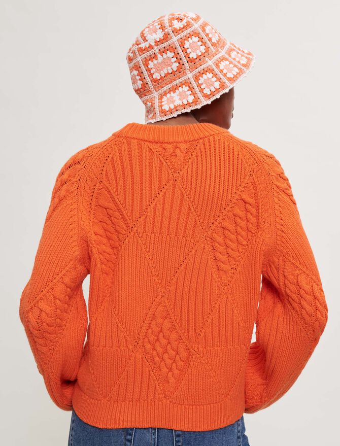 Jersey de punto trenzado