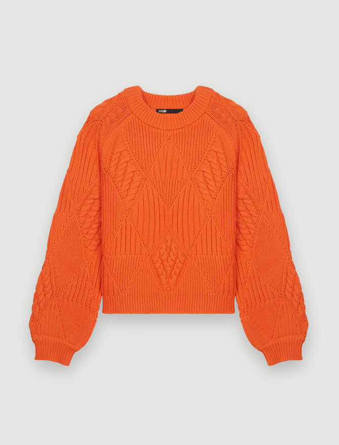Jersey de punto trenzado