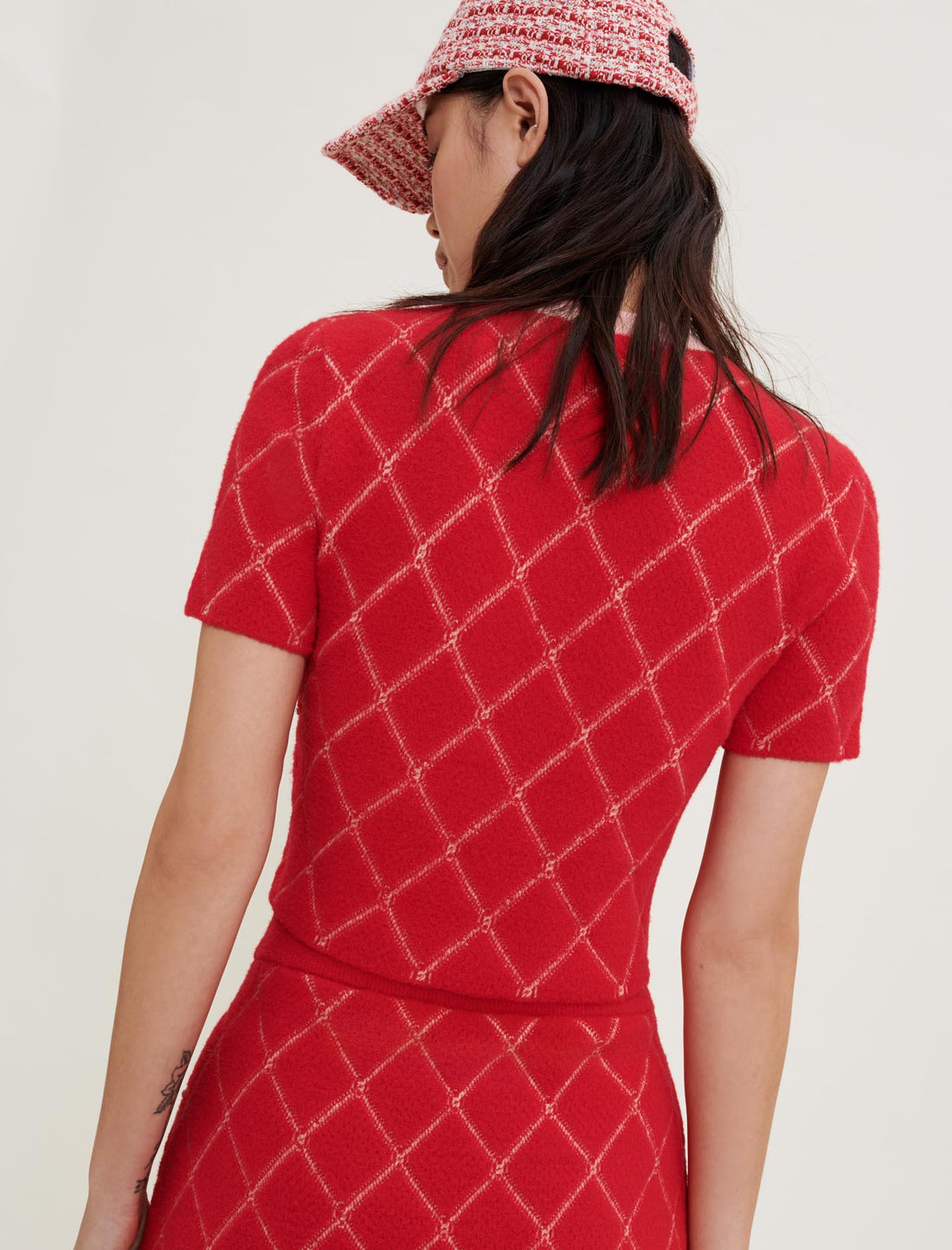 Jersey de rombos y pedrería