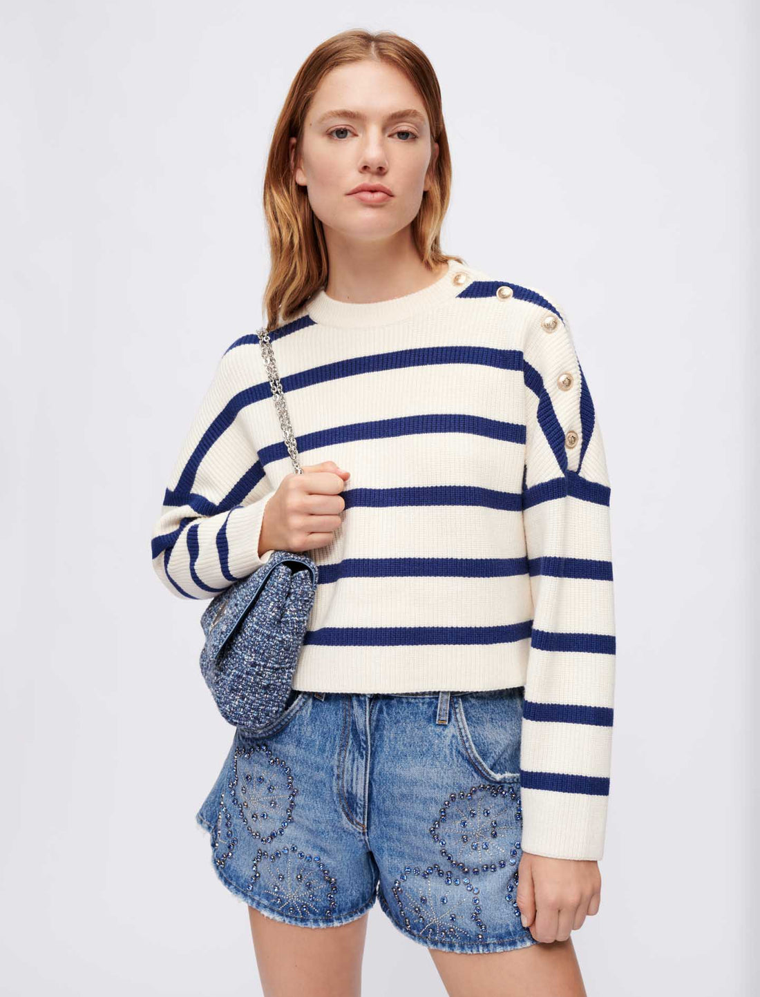 Jersey de rayas estilo marinero