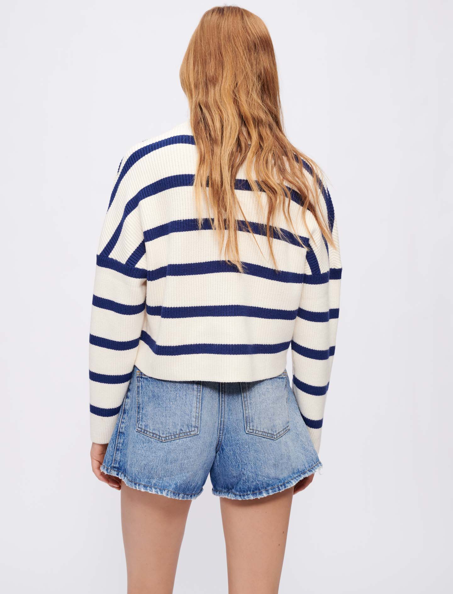 Jersey de rayas estilo marinero