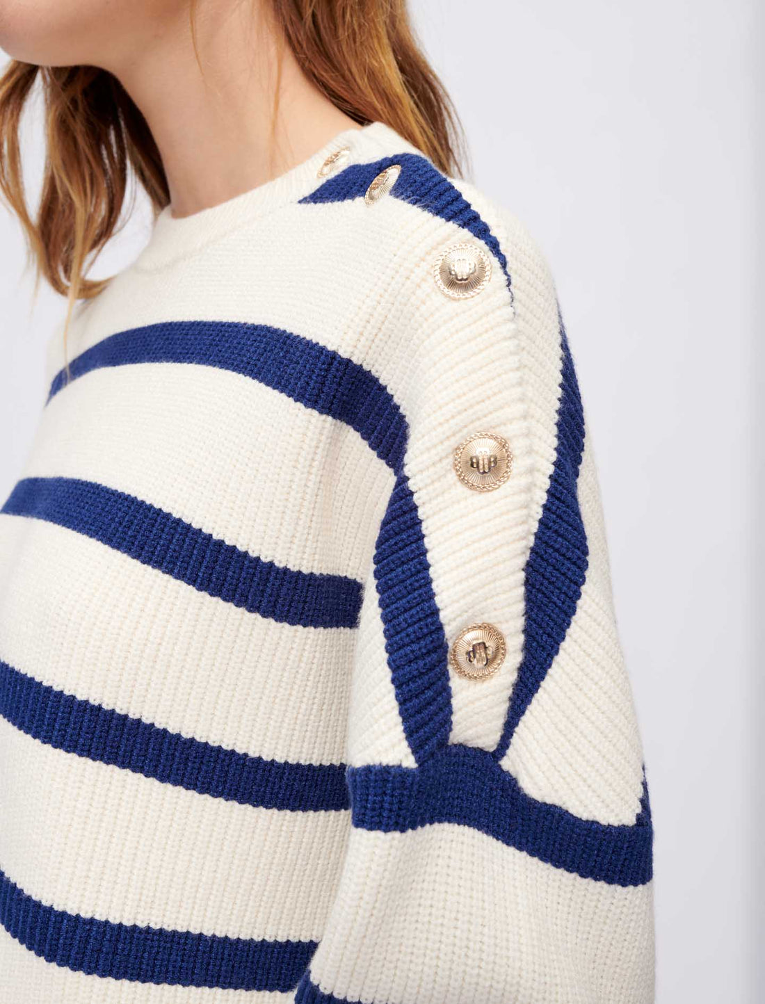 Jersey de rayas estilo marinero