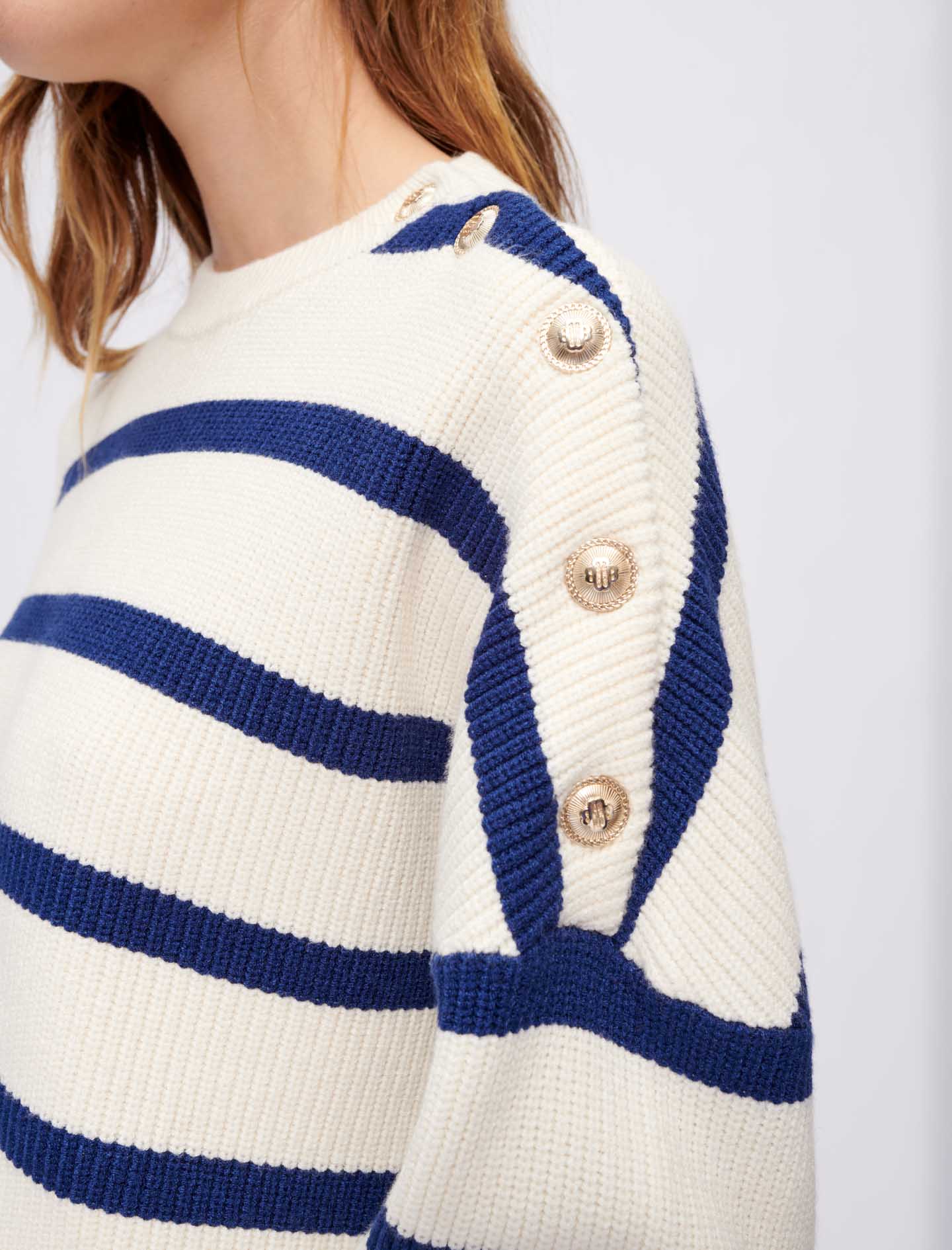 Jersey de rayas estilo marinero