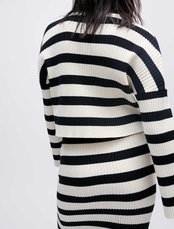 Jersey de punto de rayas