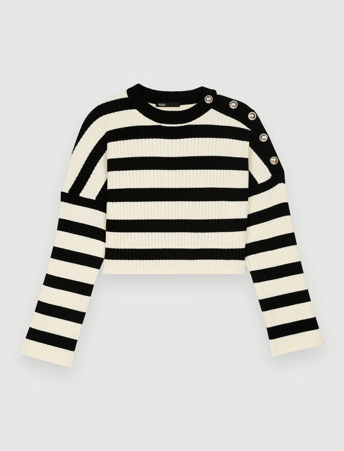 Jersey de punto de rayas