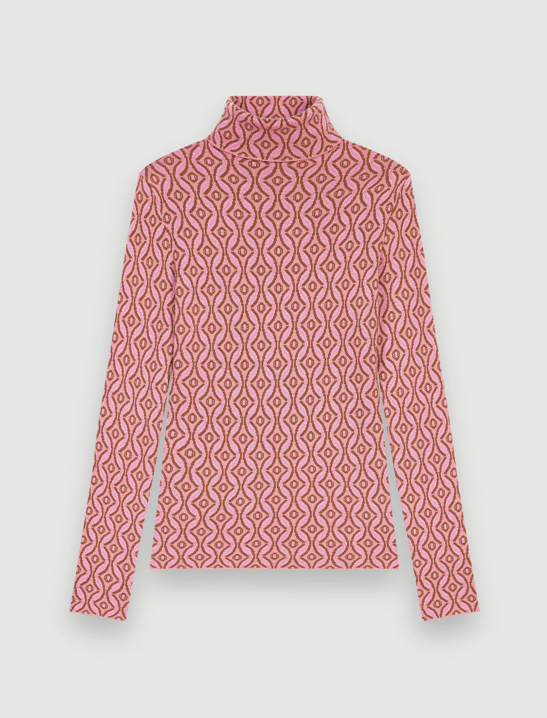 Jersey ajustado jacquard Clover de Maje