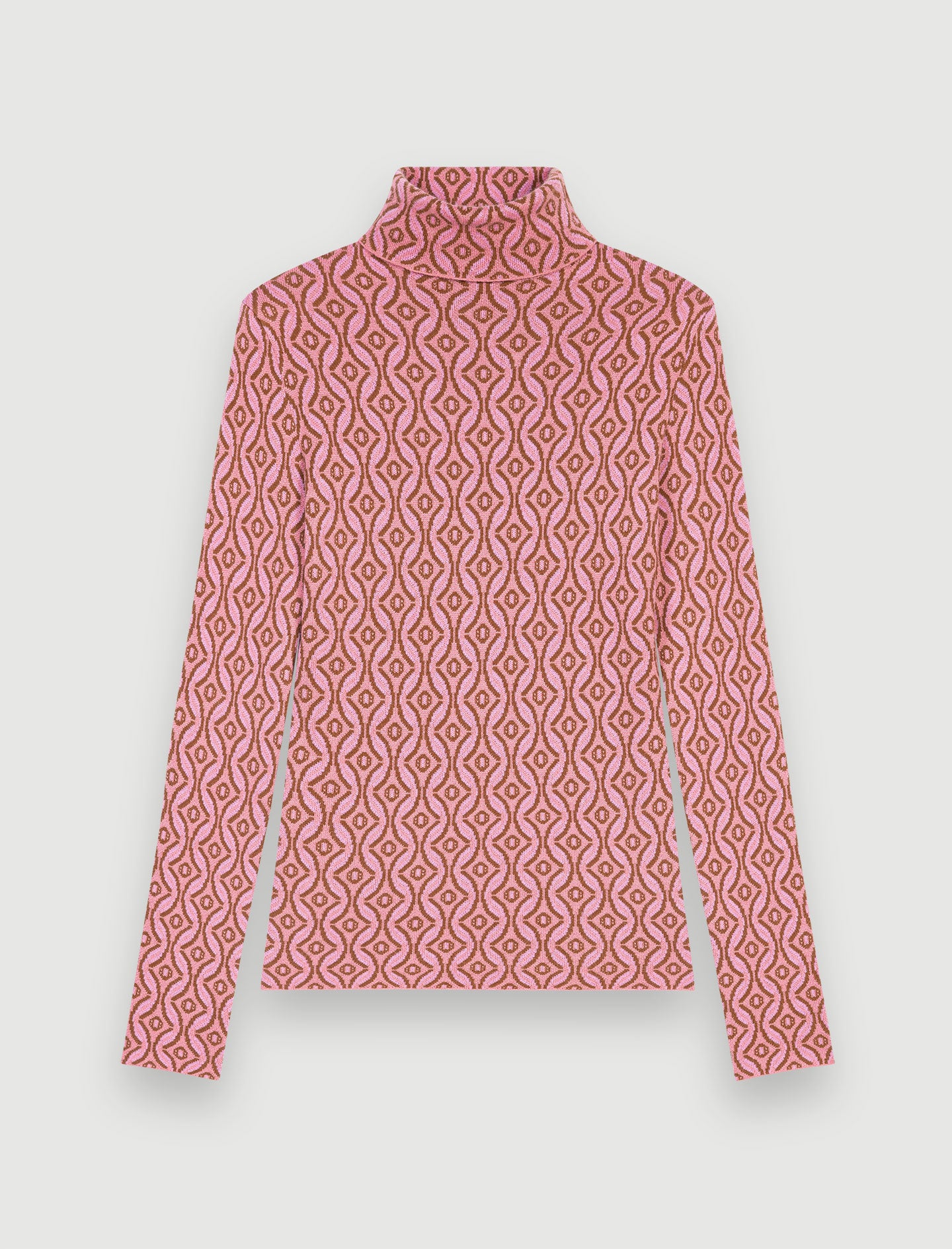 Jersey ajustado jacquard Clover de Maje