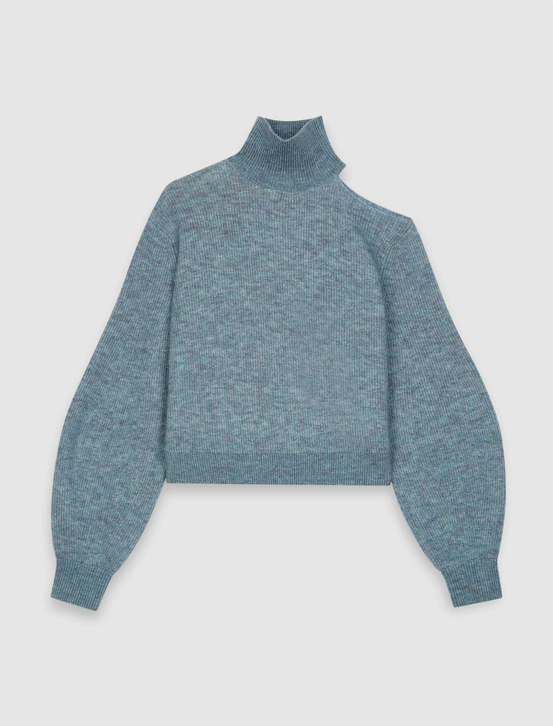 Jersey cuello alto abierto en el hombro