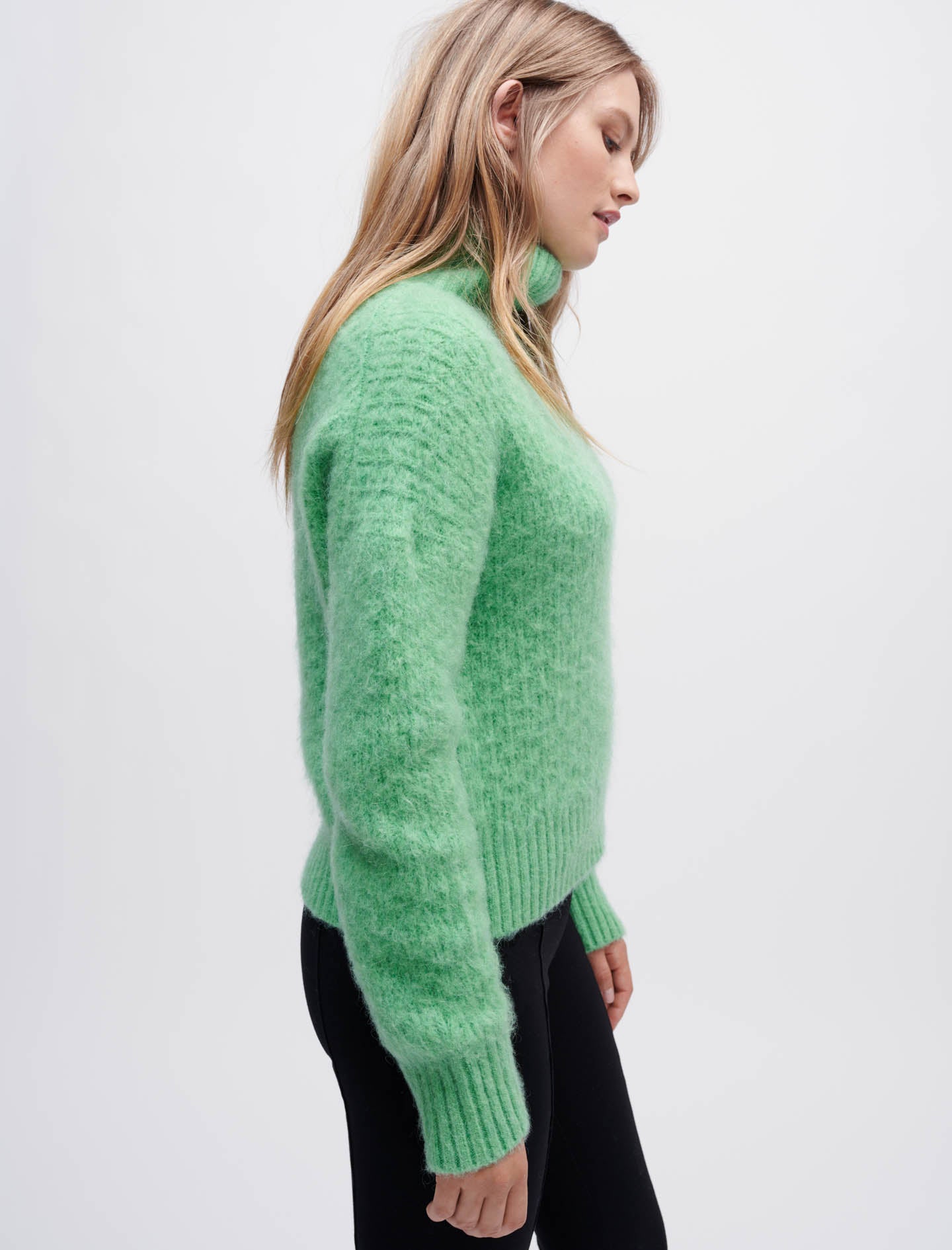Jersey de punto con cuello grande