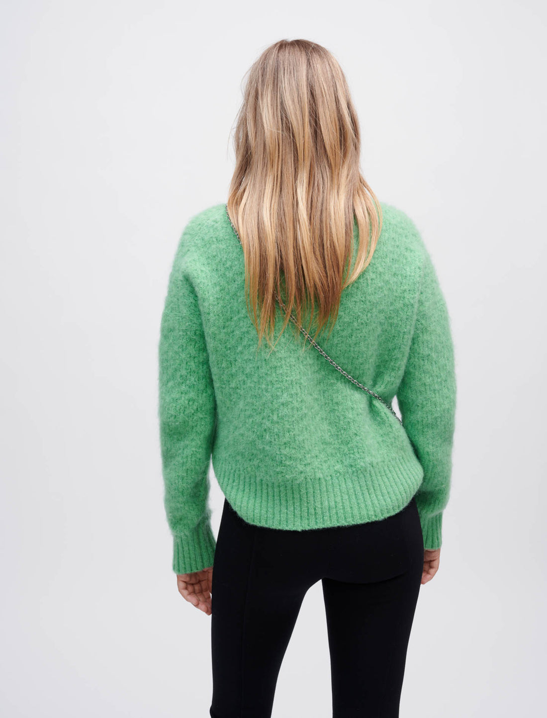 Jersey de punto con cuello grande