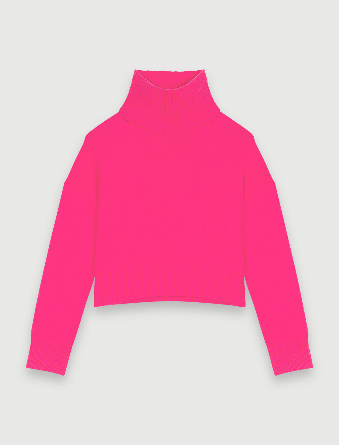Jersey de cachemira rosa neón
