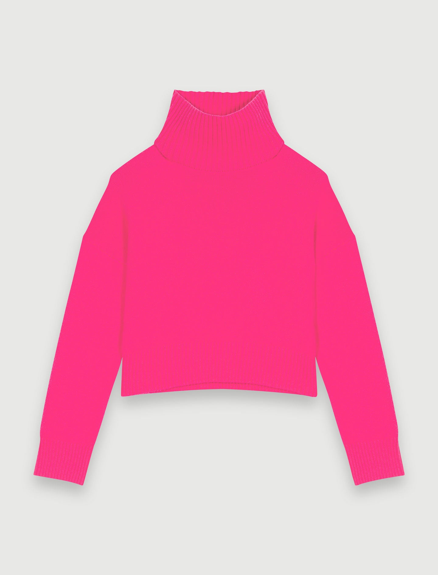 Jersey de cachemira rosa neón