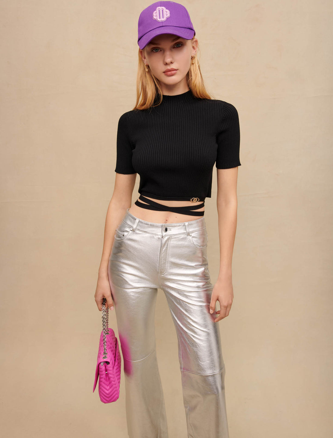 Crop top cruzado
