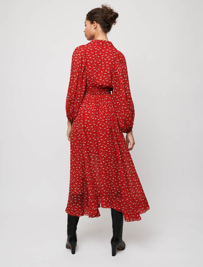 Vestido de muselina estampado