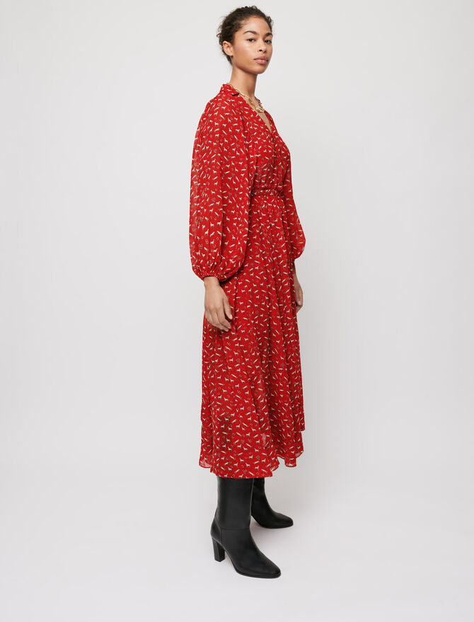 Vestido de muselina estampado