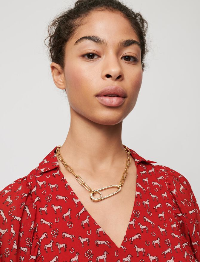 Vestido de muselina estampado