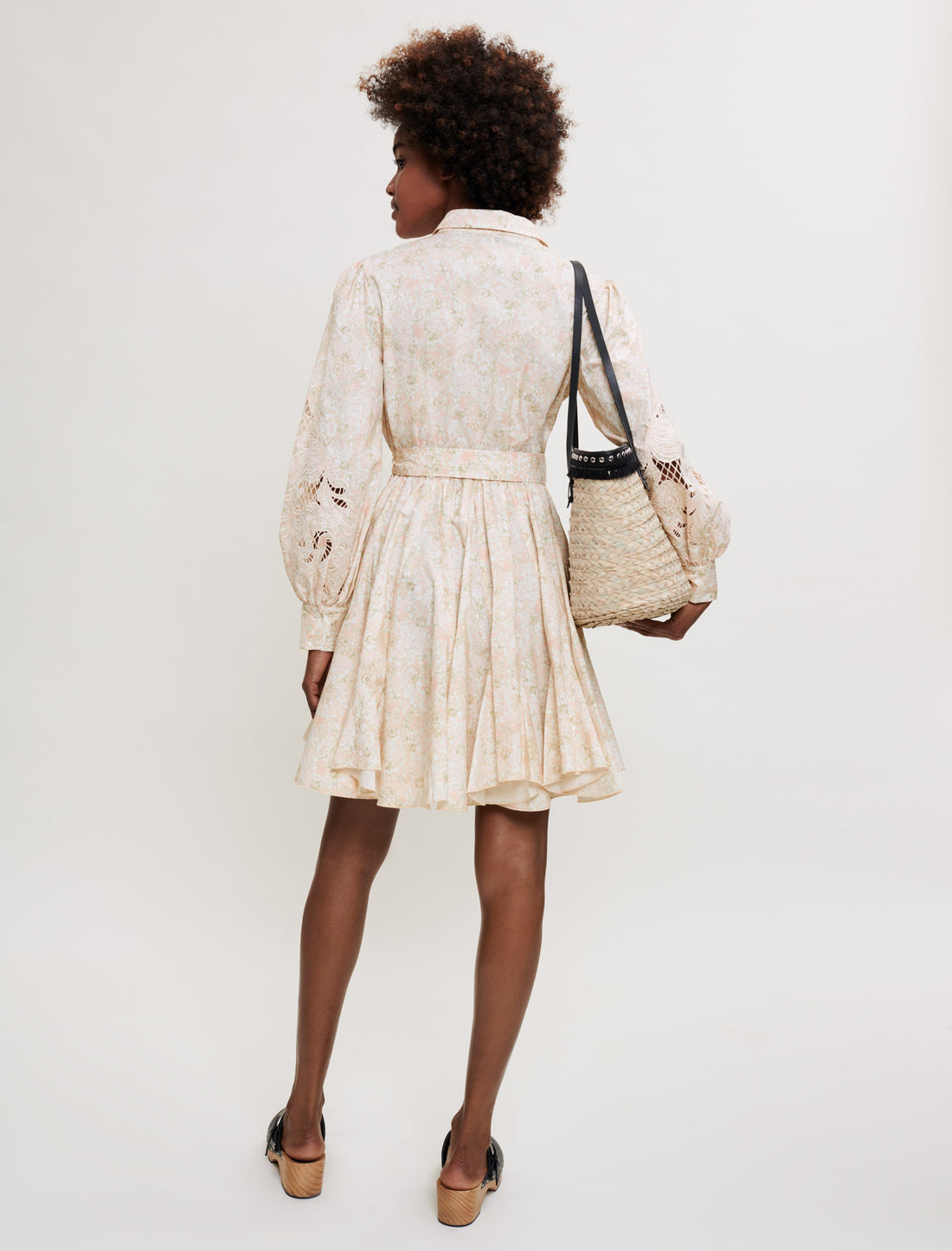 Vestido camisero con florecitas