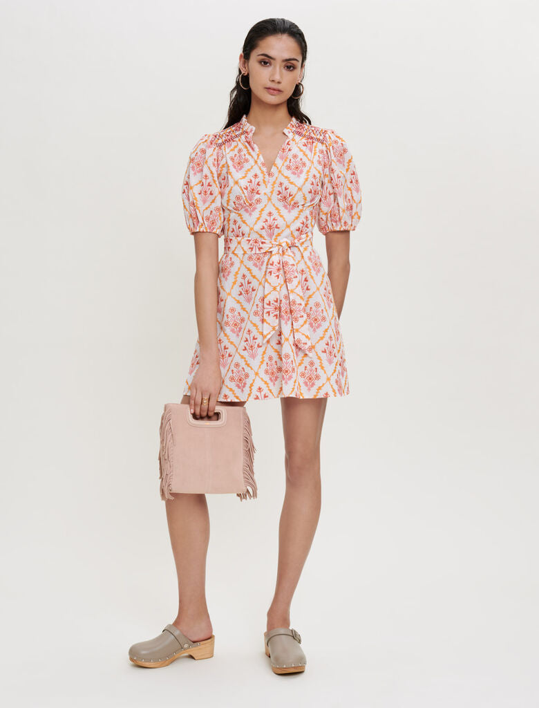 Vestido de algodón bordado