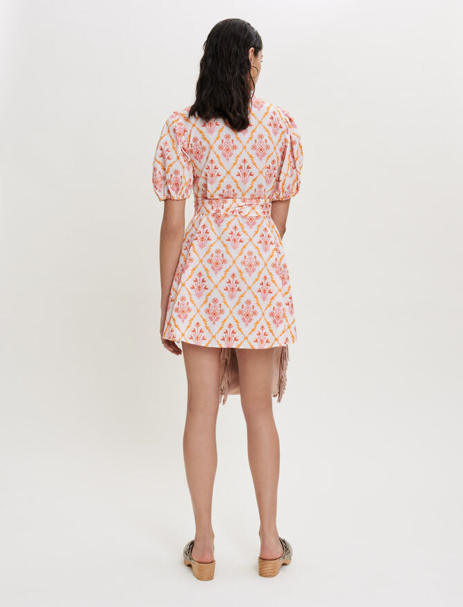 Vestido de algodón bordado