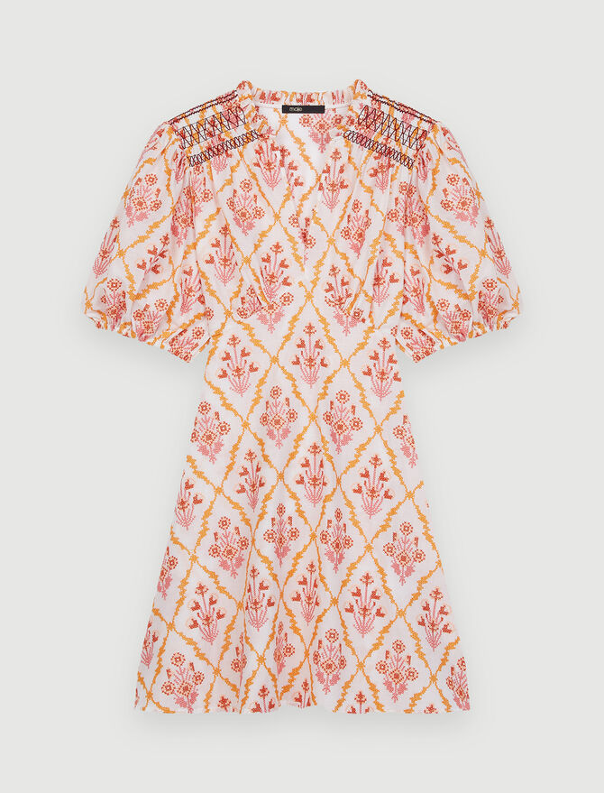 Vestido de algodón bordado
