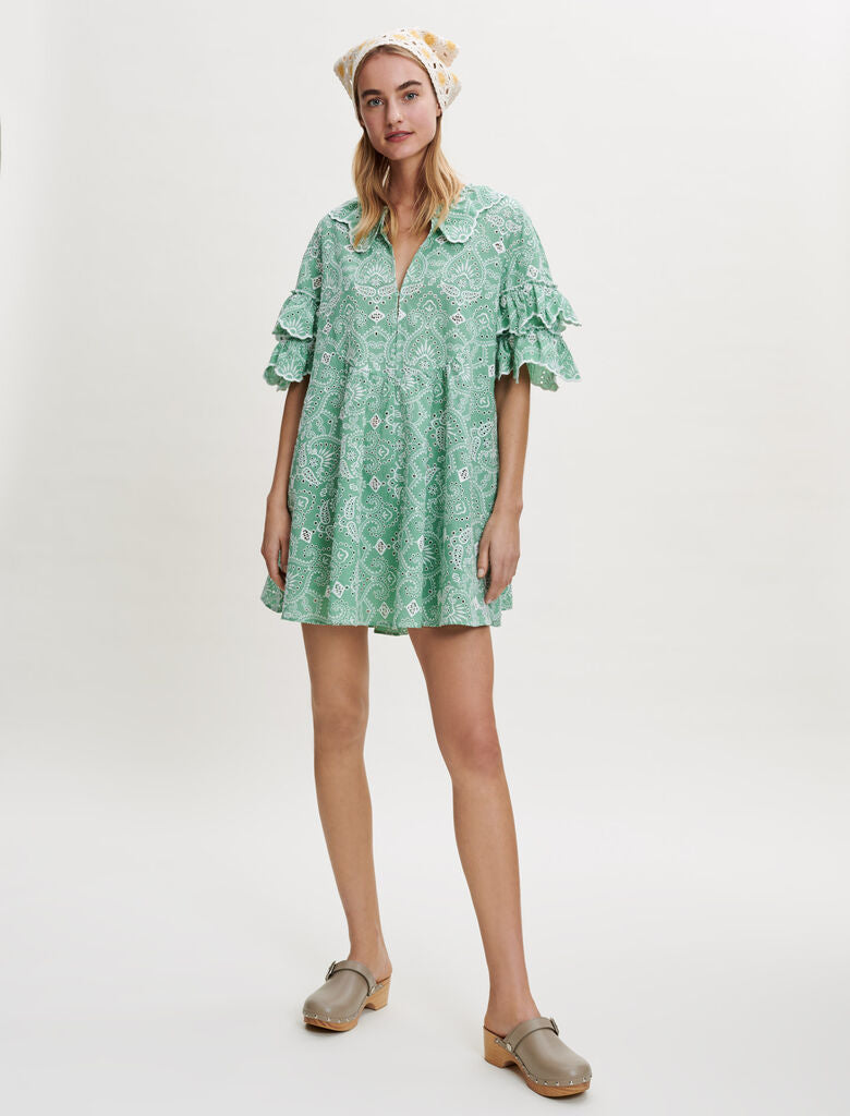 Vestido de algodón bordado