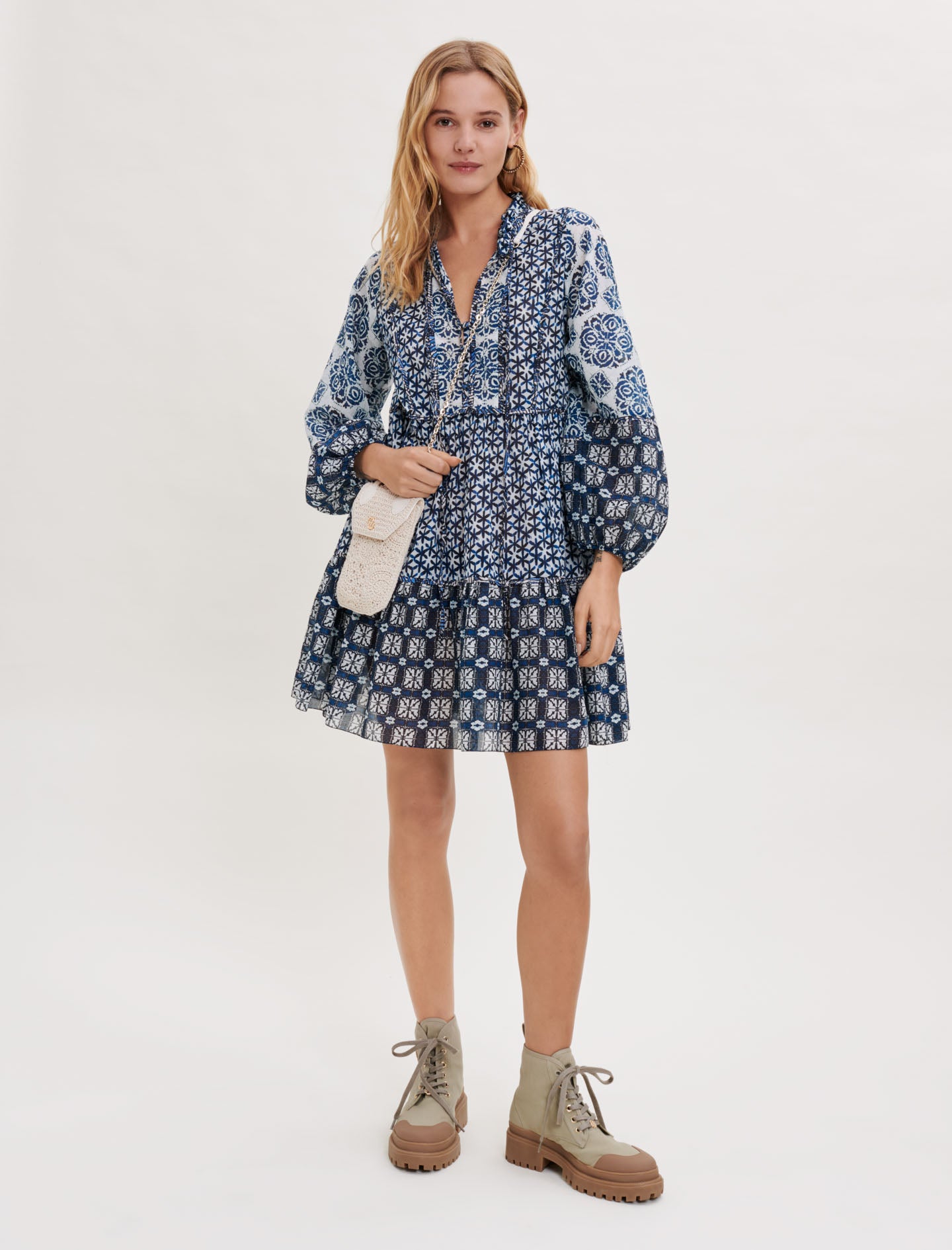 Vestido de velo de algodón