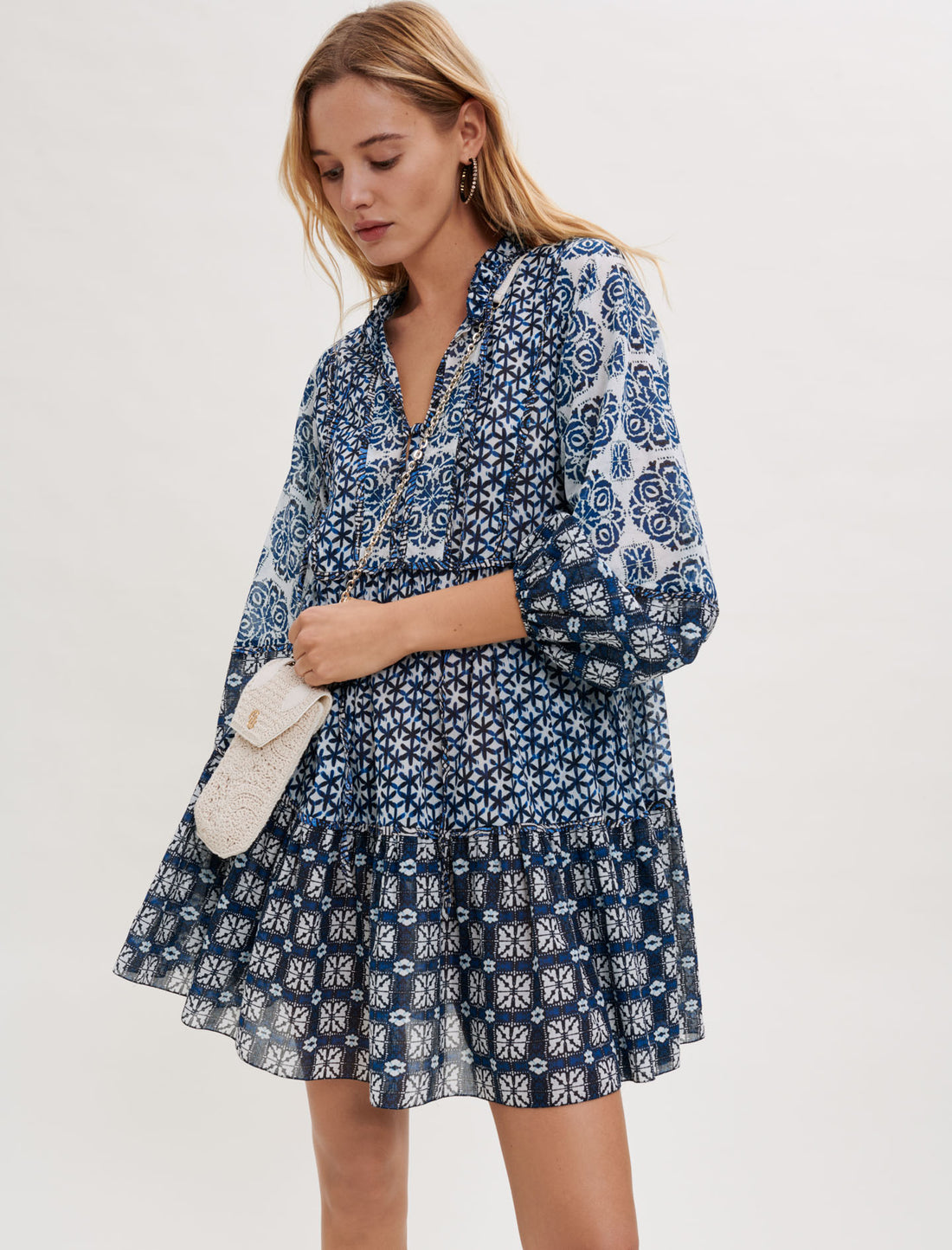 Vestido de velo de algodón