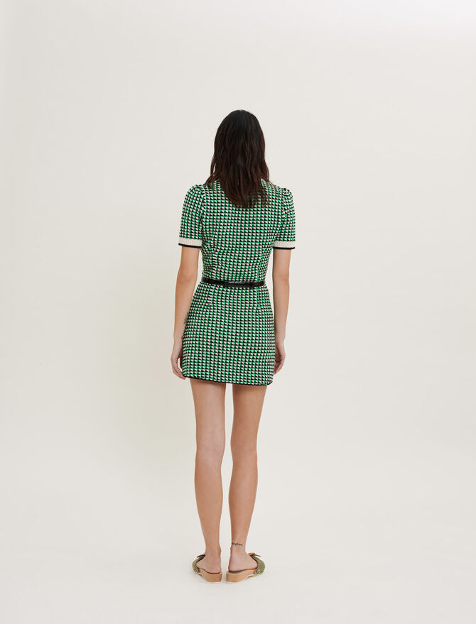 Vestido de punto de fantasía