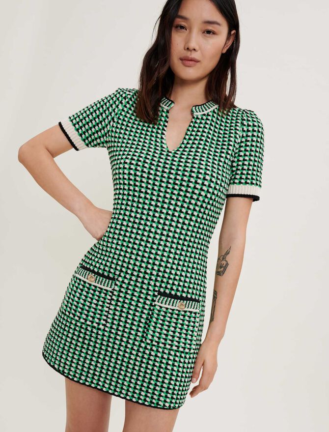 Vestido de punto de fantasía