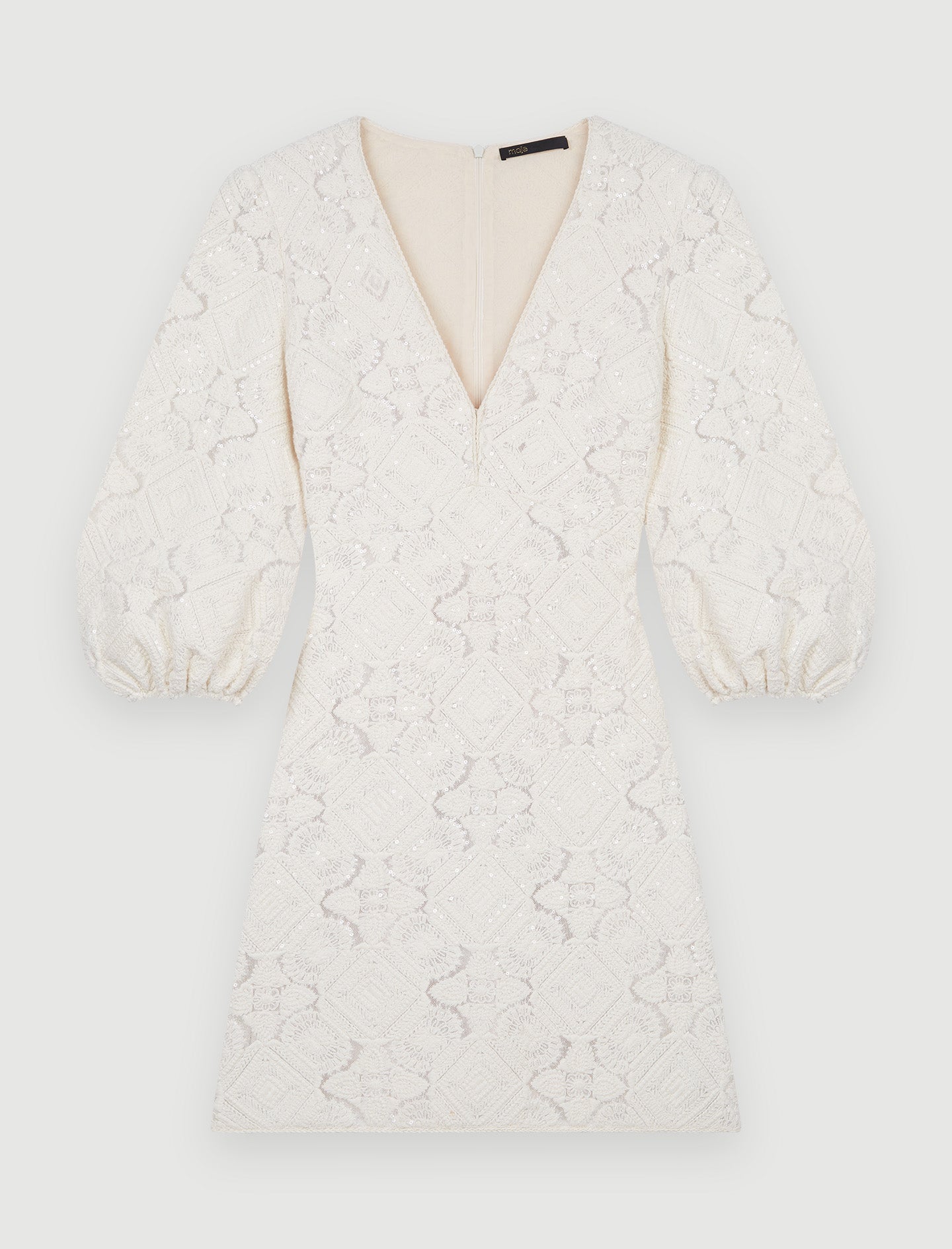 Vestido de tul bordado con lentejuelas