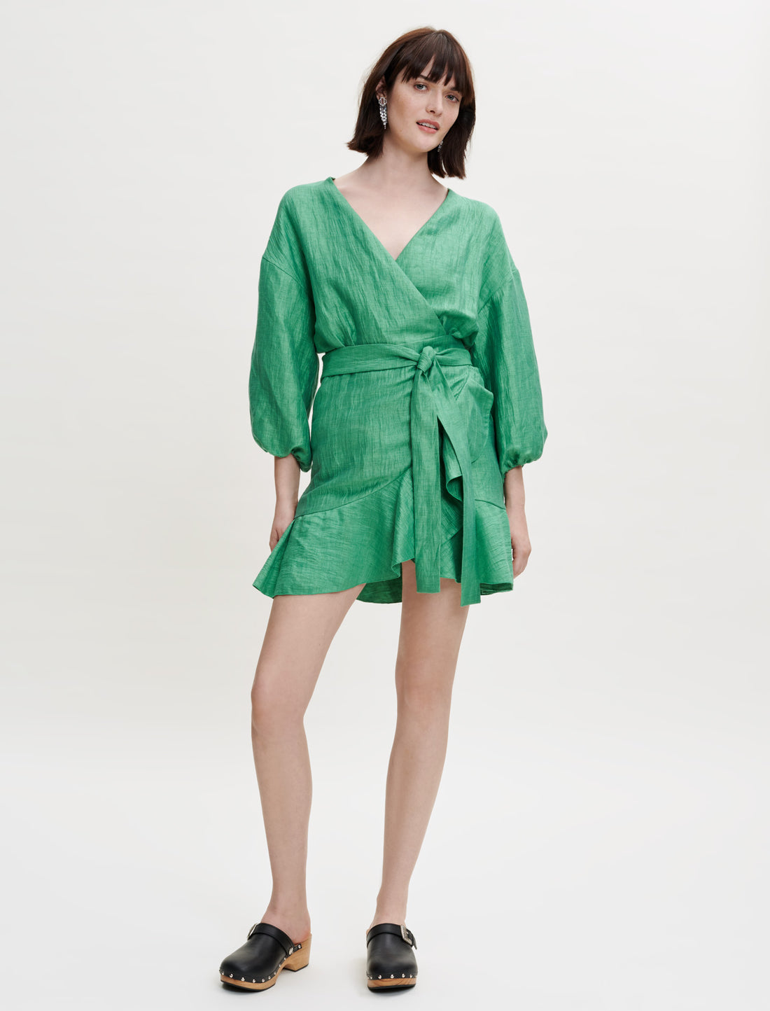 Vestido cruzado para anudar