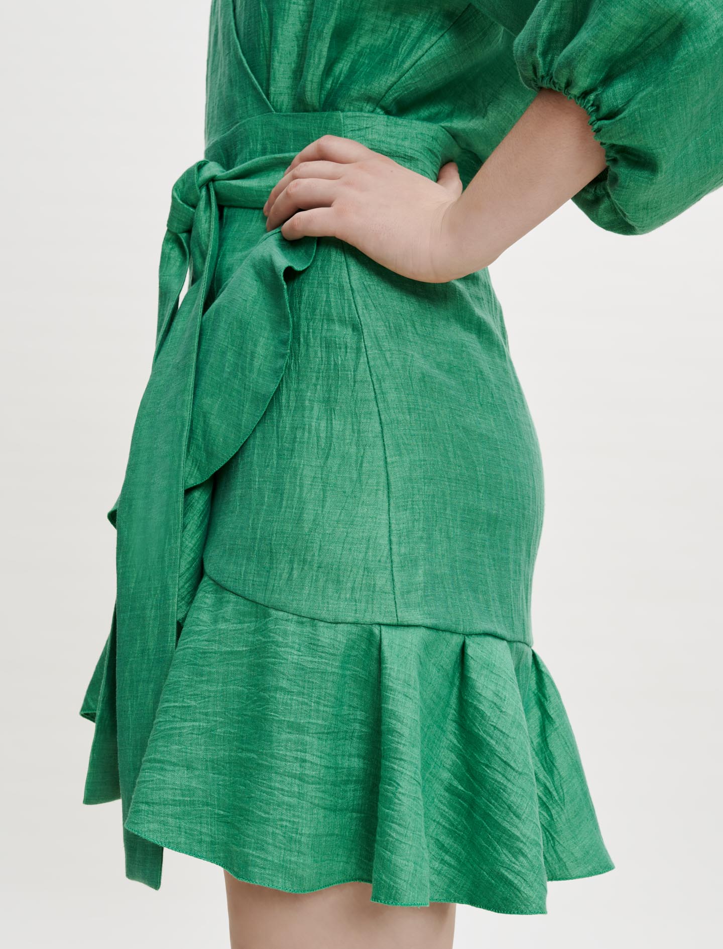 Vestido cruzado para anudar