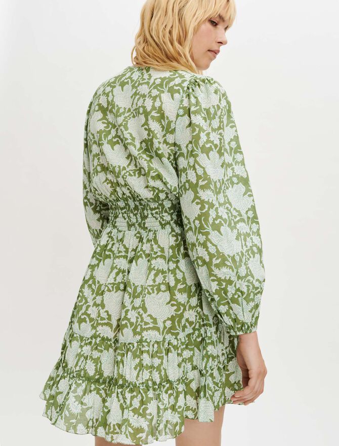 Vestido de algodón estampado