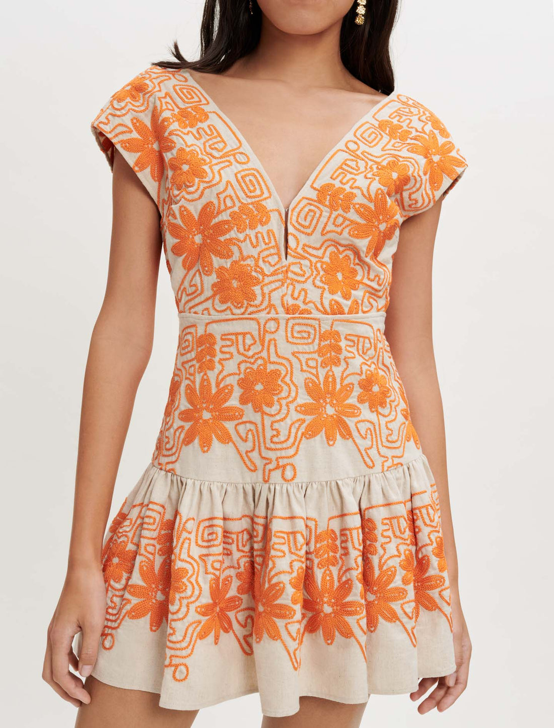 Vestido totalmente bordado