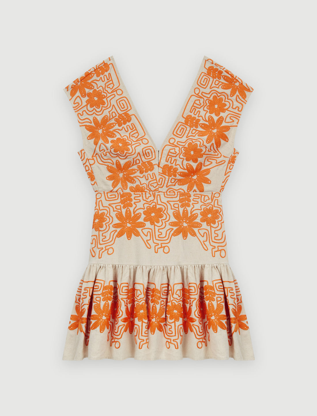 Vestido totalmente bordado