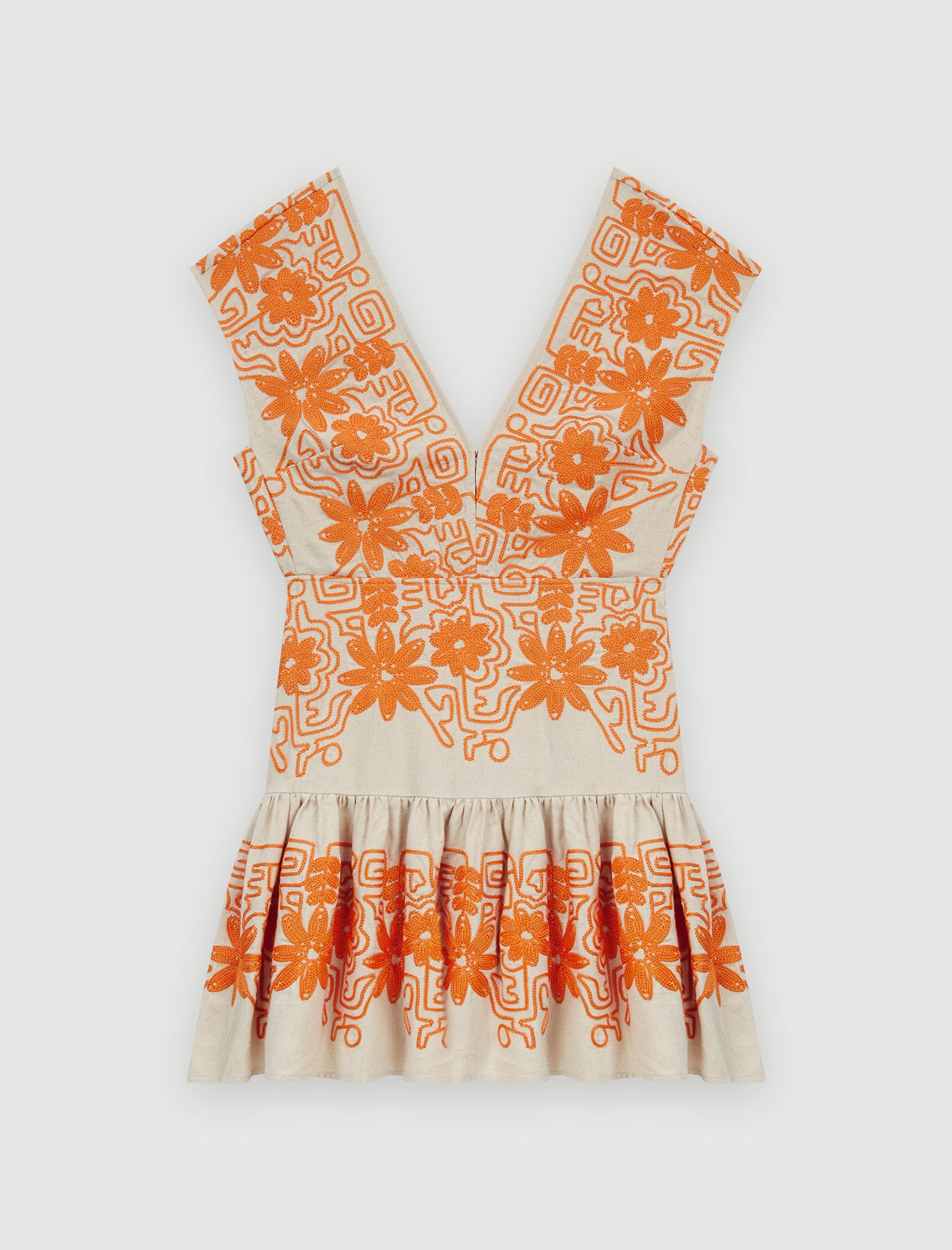 Vestido totalmente bordado