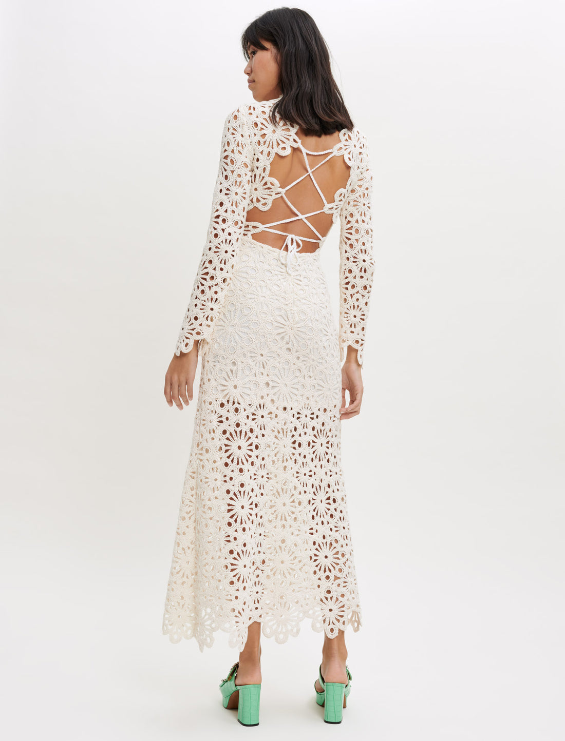 Vestido de guipur estilo ganchillo