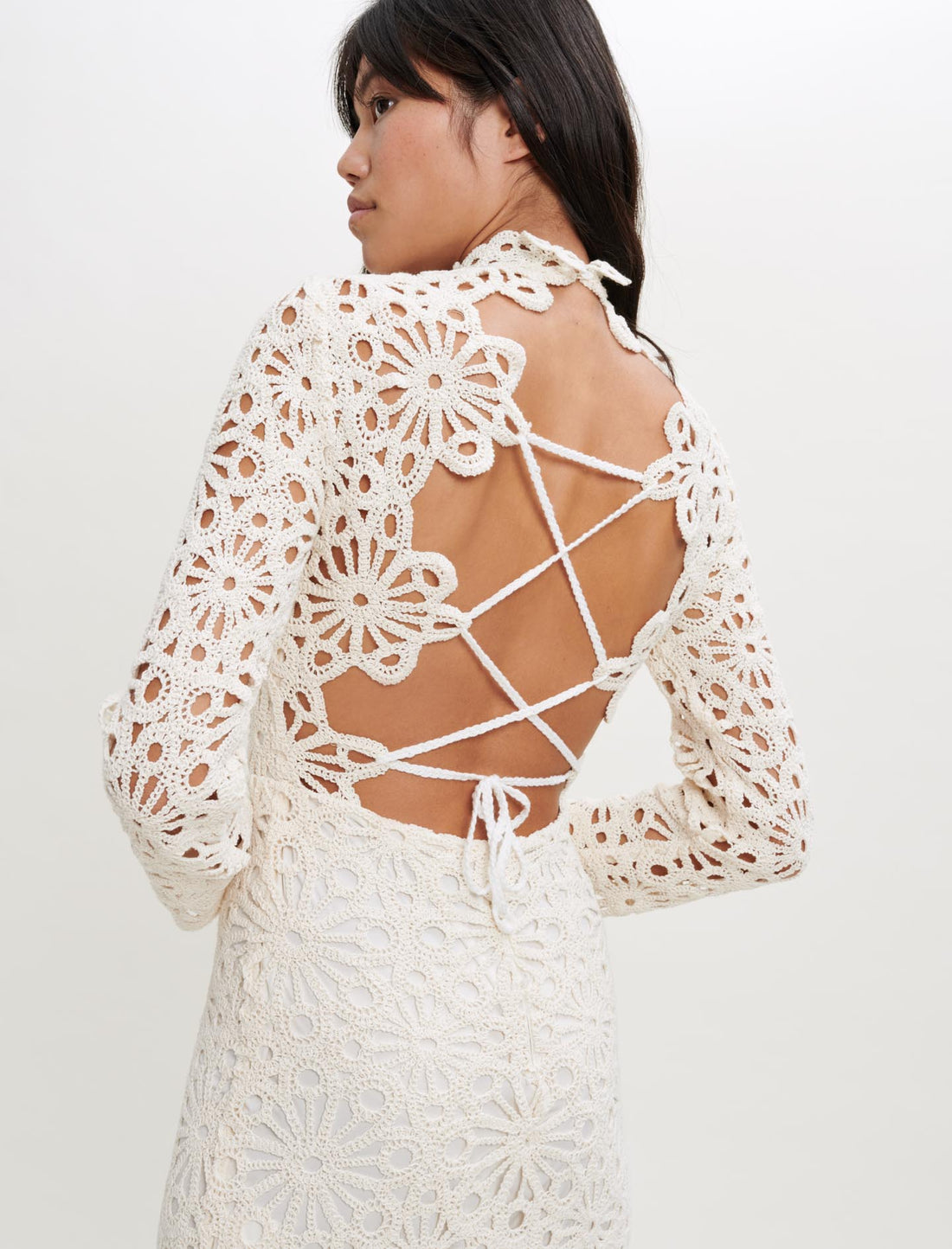 Vestido de guipur estilo ganchillo