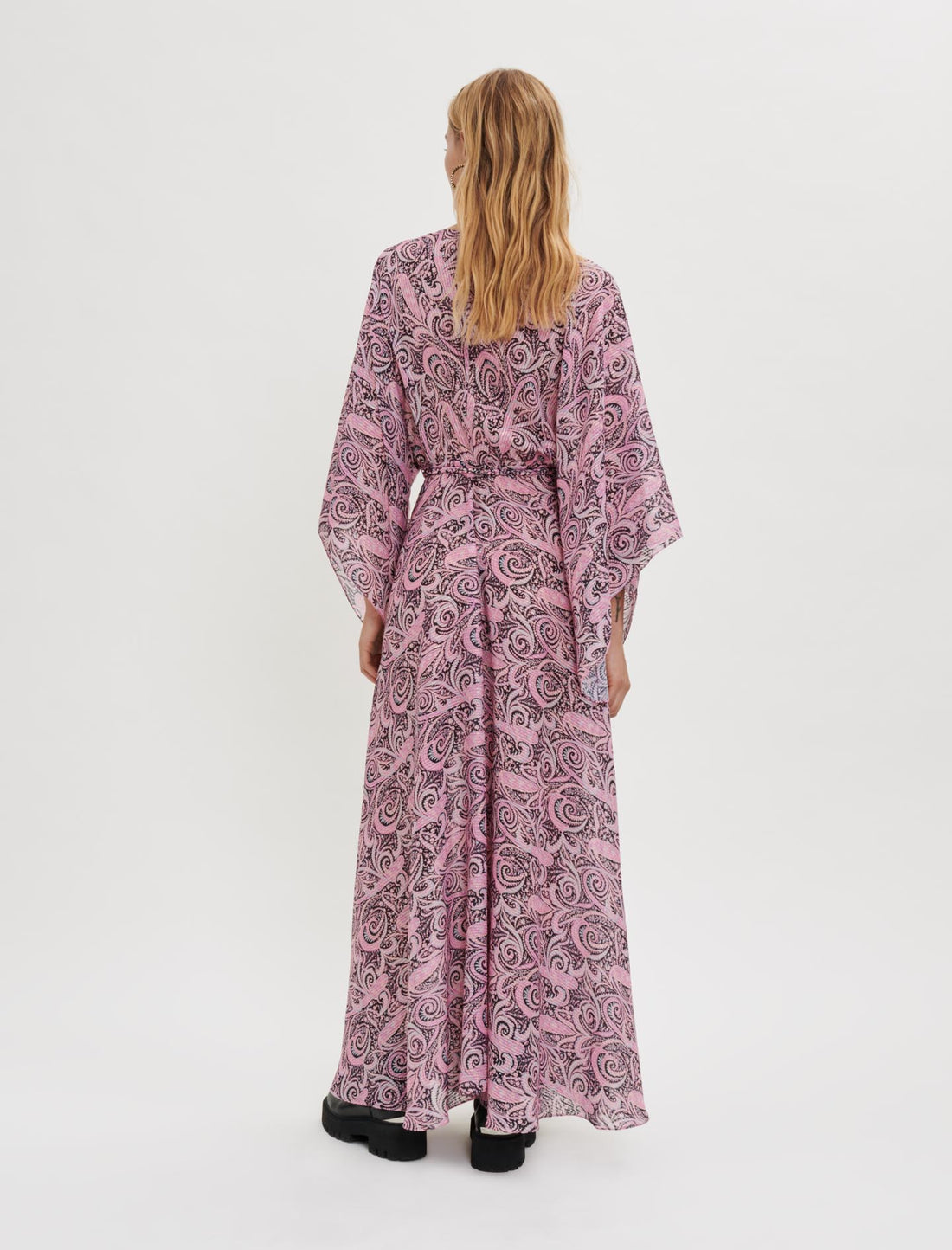 Vestido fluido con estampado Paisley