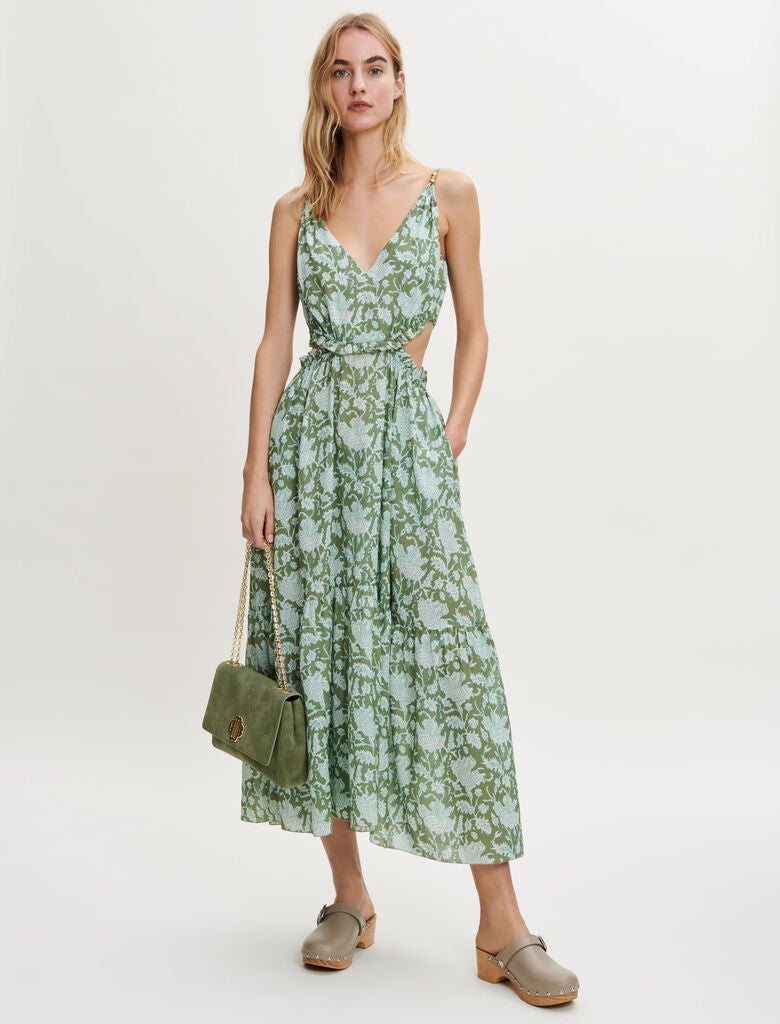 Vestido de algodón estampado