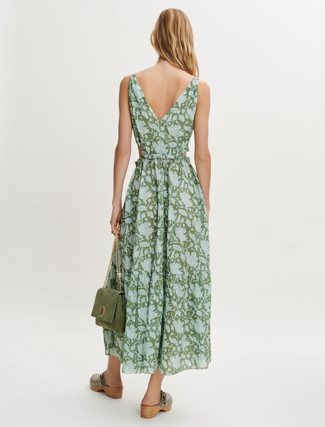 Vestido de algodón estampado