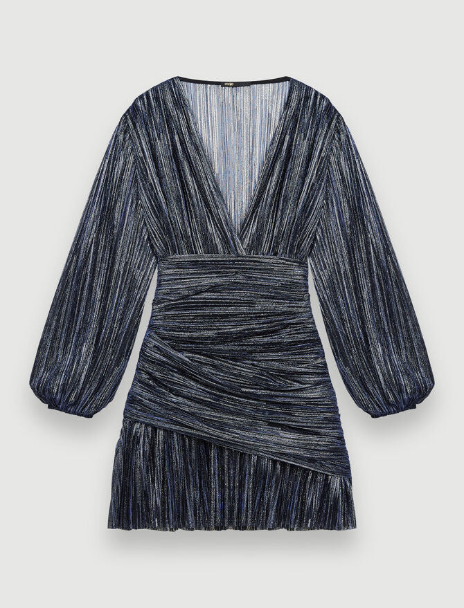 Vestido de lamé totalmente drapeado