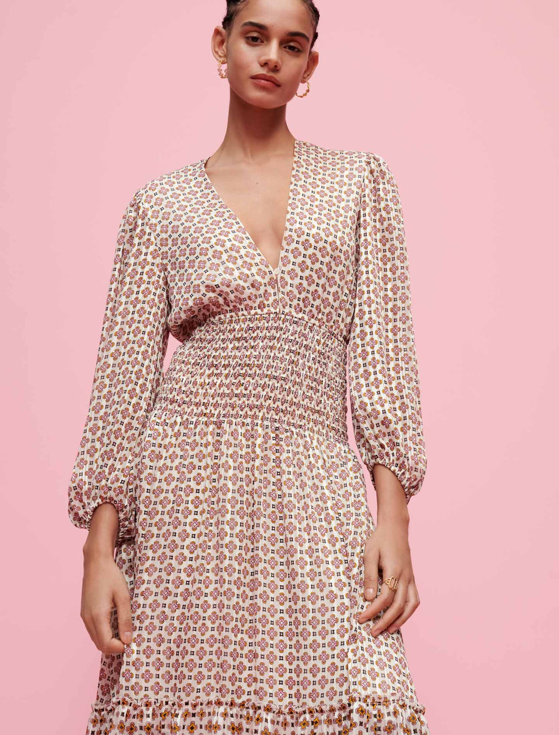 Vestido de muselina estampado