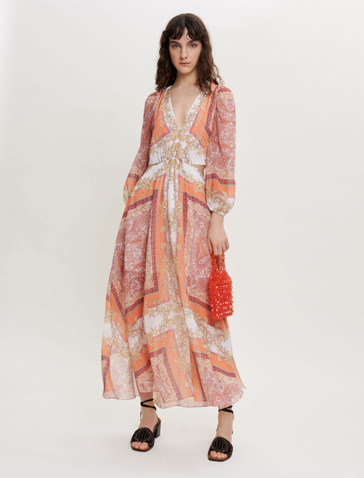 Vestido de muselina estampado
